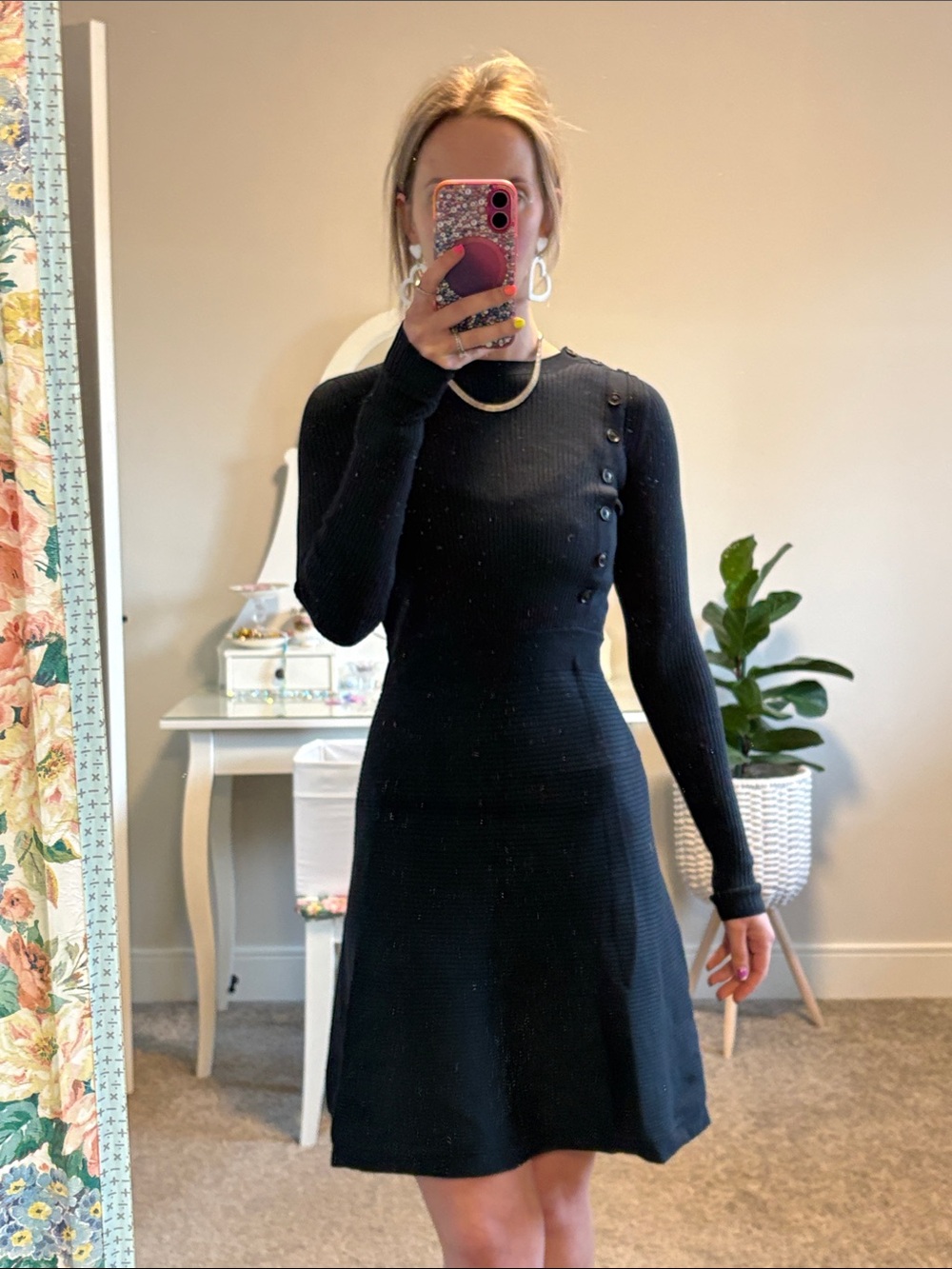 Banana Republic Mini Sweater Dress - Navy